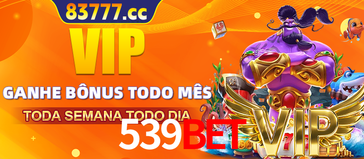 Banner promocional do 539bet oferecendo 100% de recompensas adicionais contínuas para quem fizer o login diário (Daily sign-in), com um mascote de coelho.